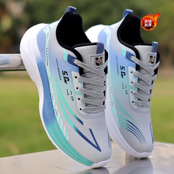 Zapatillas deportivas casuales ShoeVault de invierno, de piel, para hombre, con forro polar, doble capa de algodón, antideslizantes e impermeables (envío gratuito)_voghion.com