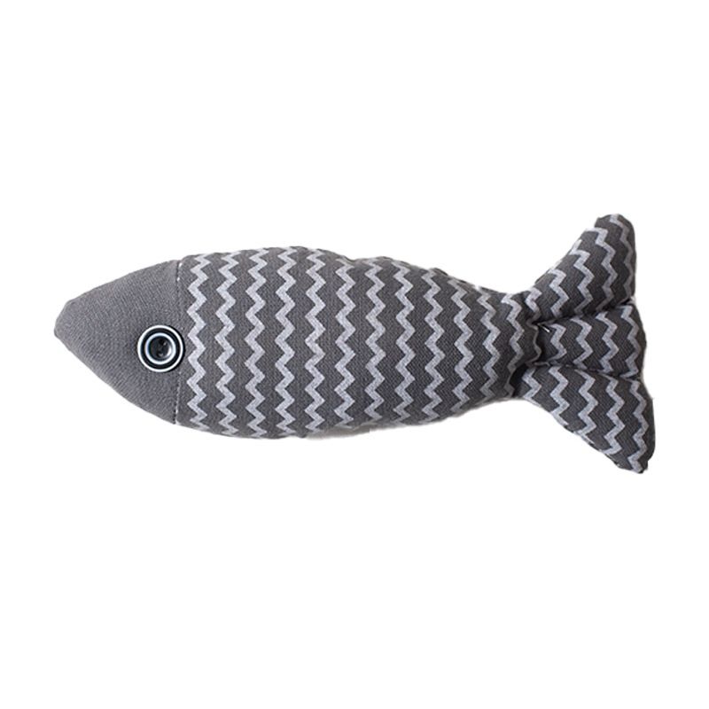 Self-Entertainment Catnip Chew Resistant Realistic Fish Teaser Wand Pet Supplies Cat Toy_voghion.com
