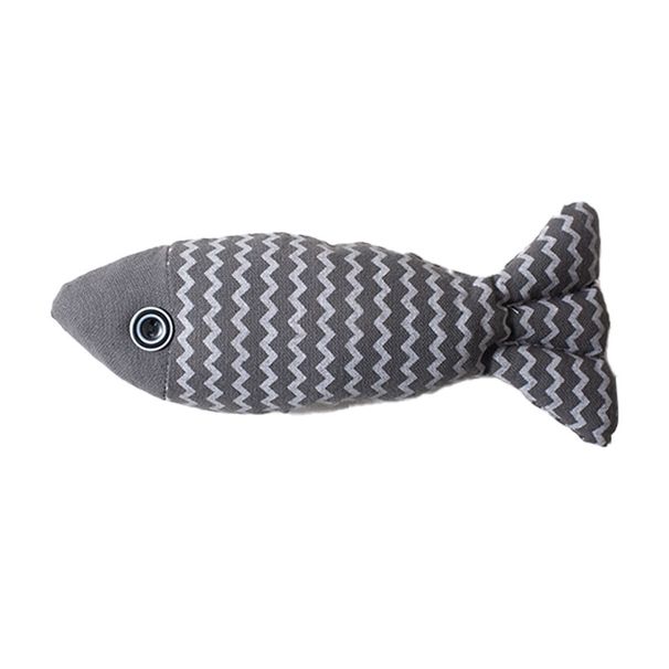 Self-Entertainment Catnip Chew Resistant Realistic Fish Teaser Wand Pet Supplies Cat Toy_voghion.com
