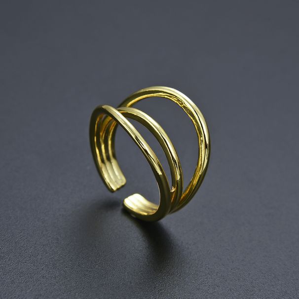 Vietas, vienkāršas krāsas saglabāšanas personības daudzslāņu neregulāra gredzena atvēršana regulējama unisex gredzena rokas rotaslieta_voghion.com