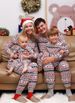Eltern-Kind-Kleidung und Familienkleidung Frühling Herbst und Weihnachten Neuer Stil Eltern-Kind-Hauskleidung Anzüge Pyjamas_voghion.com