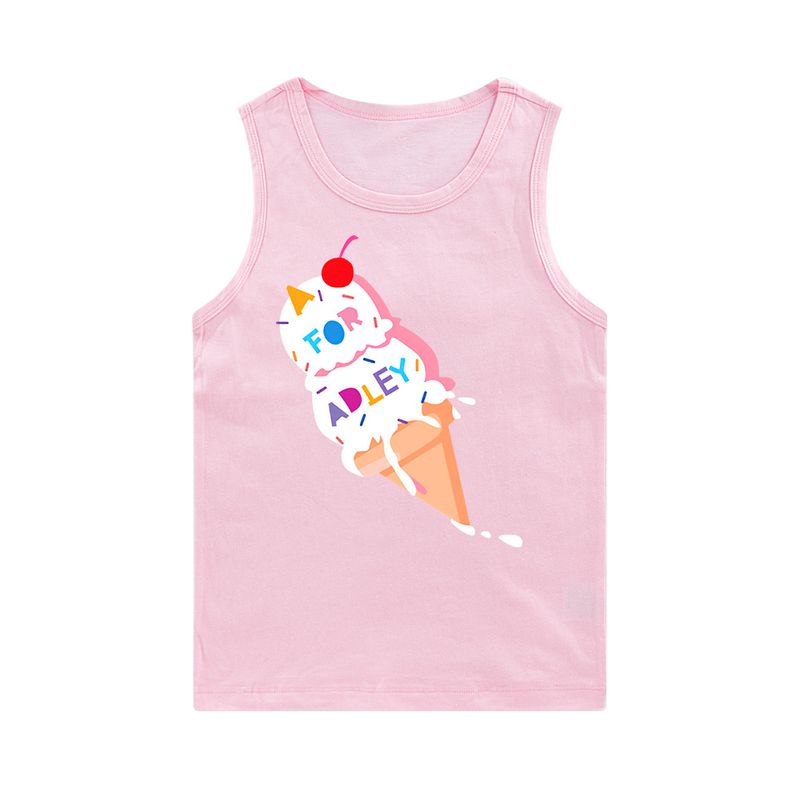 Printed Elderly Boys and Girls Sleeveless Tank Top E817_voghion.com