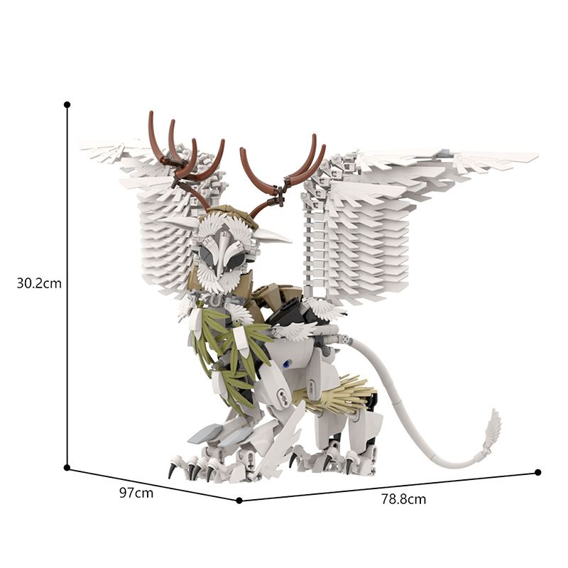 Buildmoc idejas Elfi Griffin Lion Eagle Monster MOC komplekts Celtniecības bloki Komplekti Rotaļlietas Bērniem Bērni Dāvanas Rotaļlieta 470Gb ķieģeļi_voghion.com