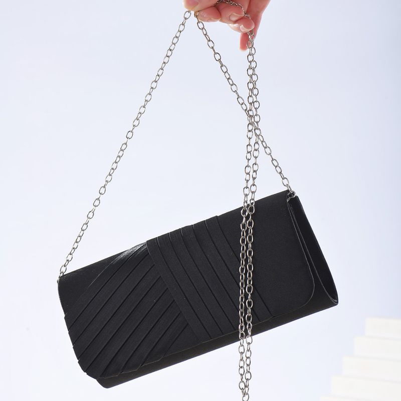 Borsa a tracolla a righe intrecciate, borsa da sera per abiti da sera, tracolla a catena per cosmetici_voghion.com