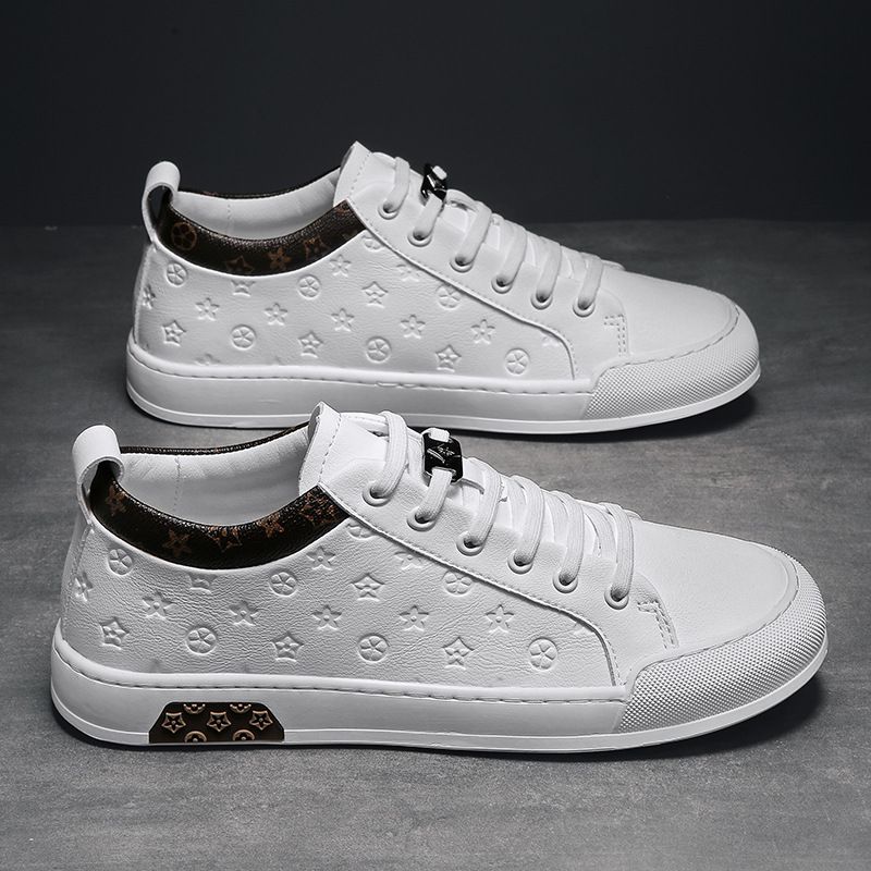 European Station Leather Trendy White Shoes Autumn And Winter Driving Men S Shoes Soft Leather All Match British Lazy Fashion Casual Leather Shoes_voghion.com