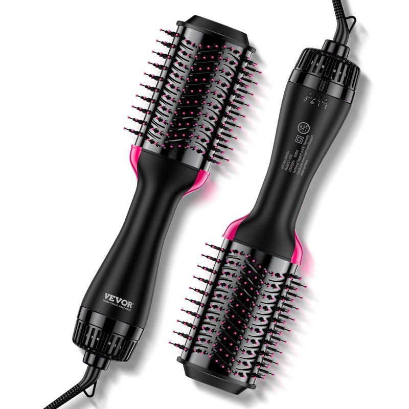 VEVOR Hair Blow Dryer Brush Ionic Hair Dryer And Styler With 2.95" Oval Barrel_voghion.com