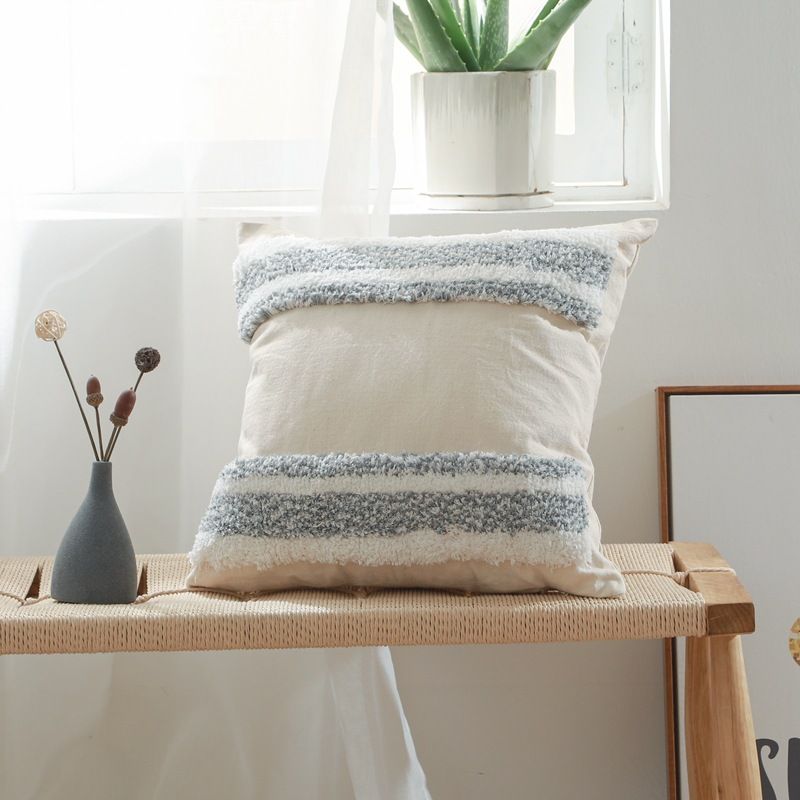 Home Decoration Tufted Embroidery Pillow Cushion Cover Cushion Sofa Geometric Pillow Car Backrest_voghion.com