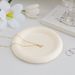 Ins Style Three-Color Plaster Tray Home Photography Prop Polished Heart Round Base Photo Decoration_voghion.com