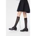 2025d Miu Style Sheer Socks Women, Mid-Calf Knee-High, With Holes, Bowknot, Ribbon, Runway Thin Design For Spring And Autumn_voghion.com