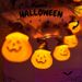 Guirnalda de luces de calabaza para Halloween, luces LED de colores con USB, modelo pequeño a batería, luz intermitente navideña, tira de luces de ambiente._voghion.com