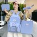 Sacs à dos pour enfants, cartable pour femmes, nouveau style, tendance, tout assorti, ensemble de quatre pièces, cartable pour élèves du primaire et du secondaire_voghion.com