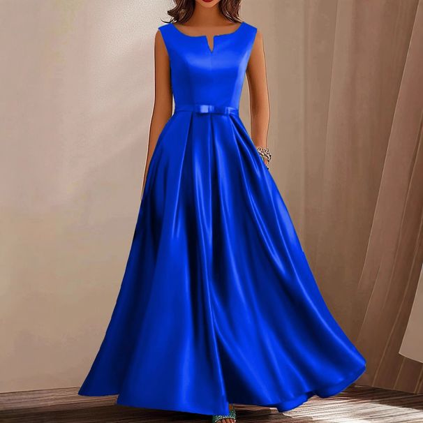 Fraen Kleeder Satin Grouss Rock Owend Kleed_voghion.com