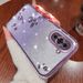 Luxury Bling Gradient Glitter Clear Case For Huawei Nova 10 8 7 Pro 6 5G 5 7SE 9SE 10SE Plating Rose Floral Protector Soft Cover_voghion.com