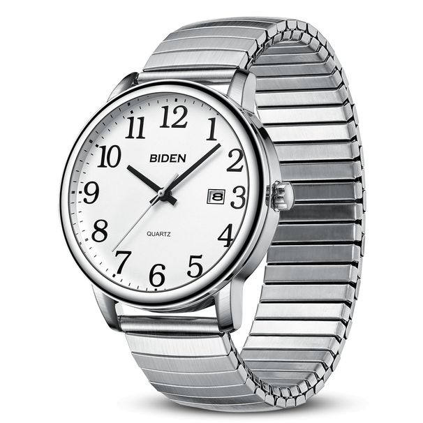 Orologio retrò alla moda adatto sia per uomini che per donne, orologio analogico al quarzo, quadrante digitale, cinturino elastico impermeabile_voghion.com