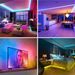 AcornSolution 10 m RGB-LED-Lichtstreifen, Alexa, Google, WiFi, SMD 5050, Raumdekoration_voghion.com