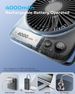Faltbarer, leiser Handventilator – LED-Anzeige, 4000 mAh, USB_voghion.com