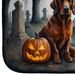 Irish Setter Spooky Halloween Dish Drying Mat Absorbent Dish Drying Mat Pad for Kitchen Counter Dish Drainer Mat for Countertop, 14 x 21", Multicolor_voghion.com