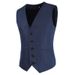 2024 Moda Coreana Slim Fit Abito Gilet Casual Tinta Unita Semplice Cappotto da Uomo e Fermaglio per Cavallo_voghion.com
