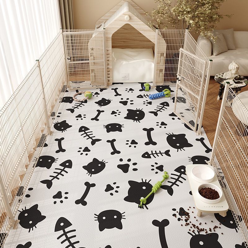 Tapis de parc pour chien en PVC imperméable et anti-urine, adapté aux animaux de compagnie, sans lavage, sans nettoyage, antidérapant_voghion.com