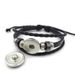 Rock Band Snap Leather Multi-layer Beaded Woven Bracelet Jewelry_voghion.com