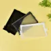 Clear Exam Pencil Case S/L Transparent Simple Mesh Zipper Stationery Bag School_voghion.com