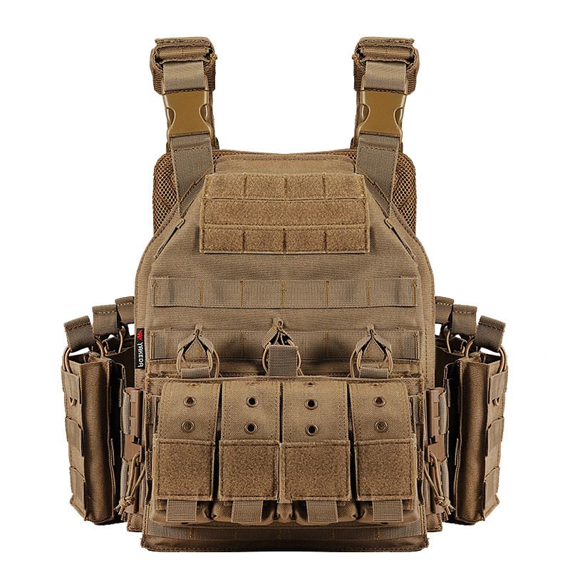 Gilet tattico – Gilet da combattimento a sgancio rapido per softair, addestramento militare e sopravvivenza all'aperto (CP/nero/mimetico ACU, resistente all'acqua e durevole)_voghion.com