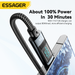 Essager 7A Typ Kabel 100W USB C Ladegerät Daten Für Realme Huawei P40 30 Pro 66W Schnelle Lade Kabel kabel Samsung Xiaomi_voghion.com
