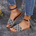 2024 Summer New Large Flat Bottom One word Beach Sandals and Slippers Women's 43_voghion.com