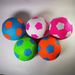 Vibrant 2-Size Stitched Soccer Ball For Kids – Color Recognition & Tactile Training Toy With Textured Surface (Blue, Pink, White, Green, Orange)_voghion.com