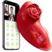 Rose Bud Vibration Invisible Wearable Wireless APP Remote Control Indossabile Uovo Saltante Giocattoli Sessuali per la Masturbazione Femminile_voghion.com