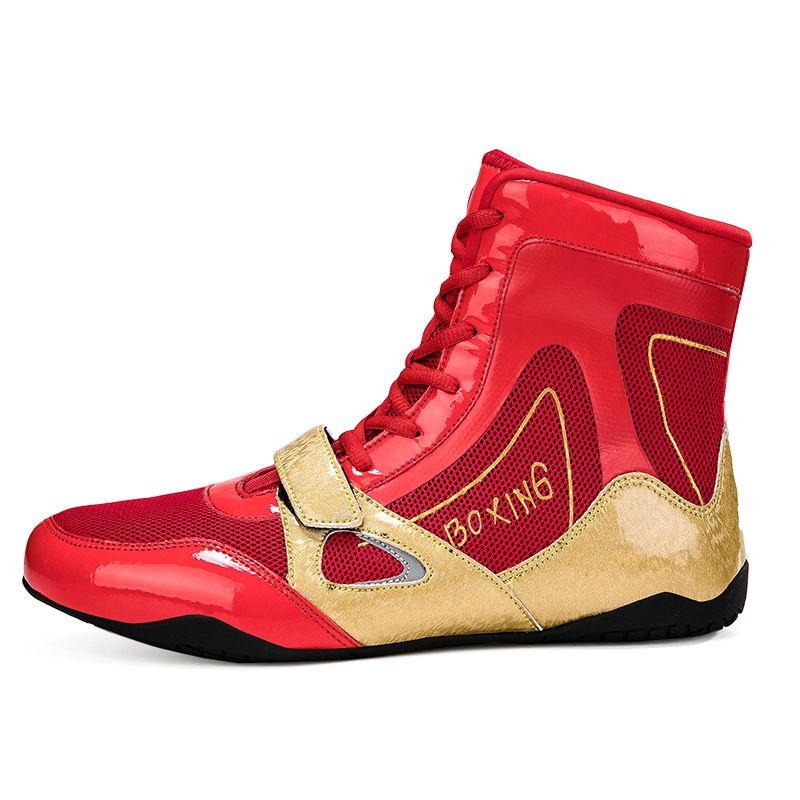 Boxing Shoes Unisex Shoes Men's And Women's Boxing Shoes Fighting Shoes Couples Non Slip Lightweight Sanda Training Shoes Competition Wrestling Fighting Shoes_voghion.com