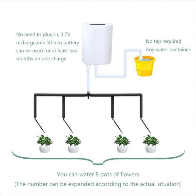 8/4 Head Pump Timer System Indoor Automatic Watering Pump Controller Flowers Plants Home Sprinkler Drip Irrigation Device_voghion.com
