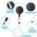PVC Waterproof ID Card Holder ID Lanyard Easy To Pull Buckle Retractable Easy To Pull Badge Buckle_voghion.com