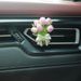 Small Deng Small Deng Tulip Air Freshener Vent Decoration High-End Flower Diffuser Stone Car Interior Ornament Fragrance_voghion.com