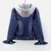 Dametøj Denimjakke til kvinder vinter ny stil plus fløjl fortykket løs koreansk stil hætte bomuldsjakke varme toppe til kvinder_voghion.com