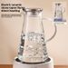 Set di tazze e caraffe per acqua fredda in vetro per uso domestico, resistenti alle alte temperature e di grande capacità_voghion.com