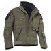 Tactical Jacket Men's Windproof Anti-scratch Motorcycle Outdoor Military Style Jacket - Lightweight Durable Nylon Adjustable Cuffs Multi-pocket Design_voghion.com