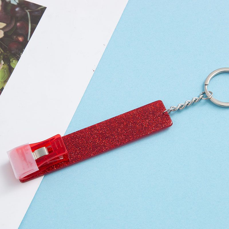 Kartengreifer, Kreditkartenzieher, Schlüsselanhänger für lange Nägel, Schlüsselring mit auffälliger Farbe, Acryl-Debit-/Bankkartengreifer, passend für Geldbörsen und Taschen_voghion.com