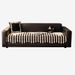 Soft Plush Non-Slip Sofa Cushion Cover – Striped Modern Design, Custom Sizes (70x70cm To 110x340cm) – Black, Red, Gray, Blue, Green_voghion.com