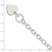 Sterling Silver Polished Engraveable Heart Charm Bracelet_voghion.com