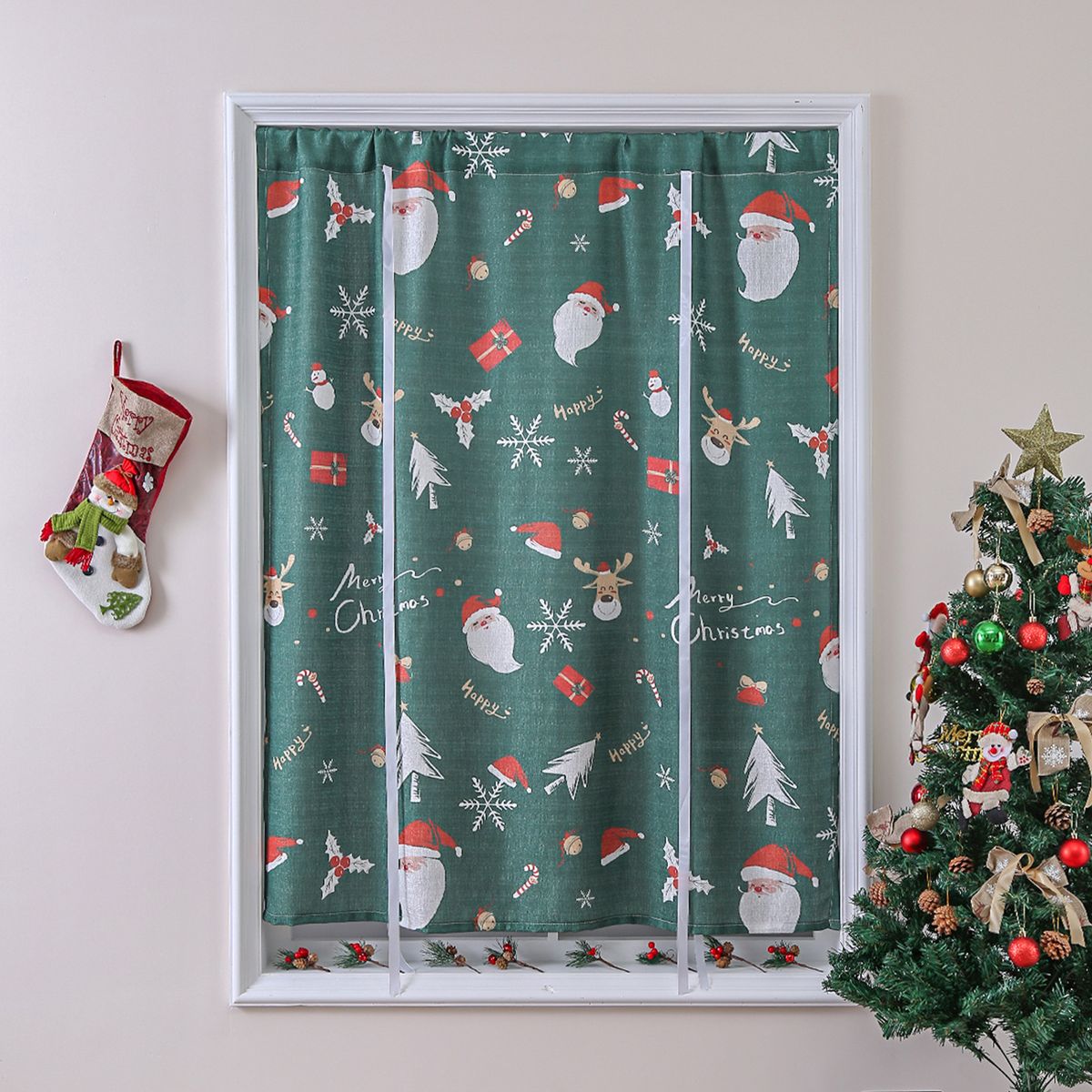 Polyester Printed Blackout Curtains With American Style Design - 71%-90% Light Blocking For Living Room, Bedroom & More_voghion.com