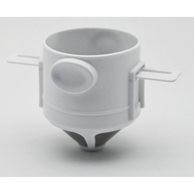 Outdoor Mesh Little Angel 304 Stainless Steel Double Layer Coffee Dripper Telescopic Drip Free Paper Filter Cup_voghion.com