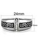 TK1801 - High polished (no plating) Stainless Steel Ring with Top Grade Crystal in Clear_voghion.com