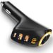 Car Chargers New Car Charger, Fast Charging QC3.0+PD Car Charger 75W High Power One To Three Car Cigarette Lighter_voghion.com