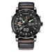 Men's Sport Watch With Analog-Digital Display, GMT Function, Date & Week Indicator, PU Leather Strap, Quartz Movement_voghion.com