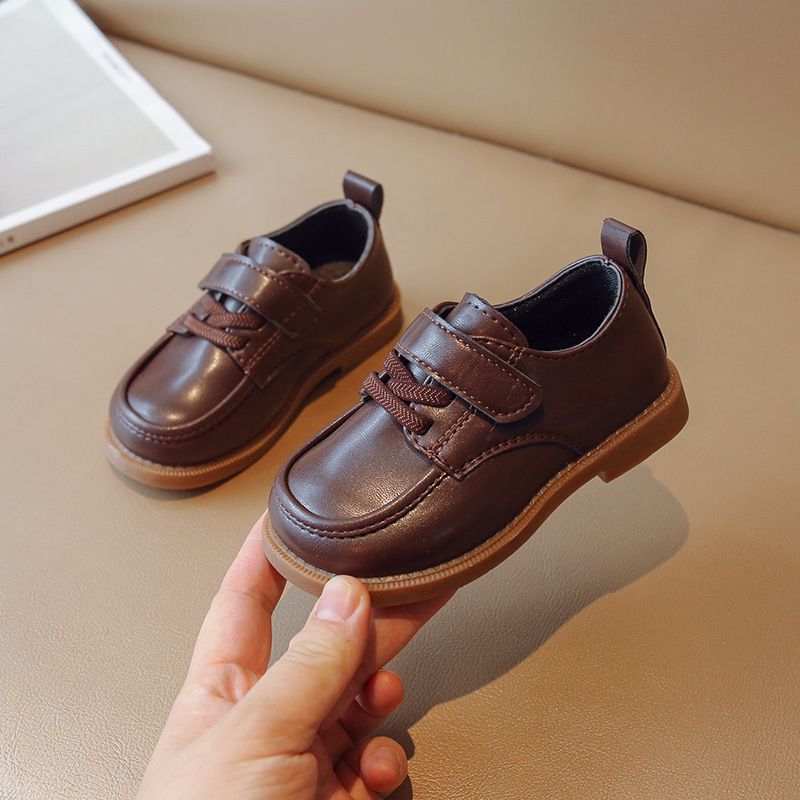 Children's Shoes Spring And Autumn 2023 New Style Soft Sole With Suit Performance Black Children's Girls Shoes_voghion.com