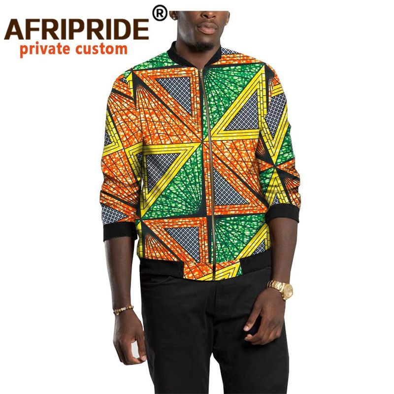 Men's clothing African national print batik cotton men's jacket top_voghion.com