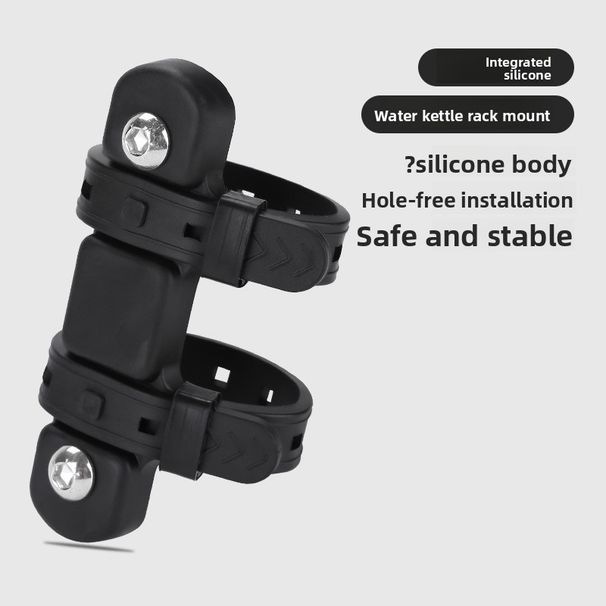 Supporto universale per bici da strada e da montagna, senza foratura, portaborraccia_voghion.com