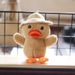 Adorable Duck Plush Yellow Toy With Straw Hat And Soft Short Material Plush_voghion.com
