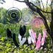 MS6013 Ins Goose Large Floating Lace Home Feather Hanging Decoration Creative Craft Handmade Dream Catcher_voghion.com